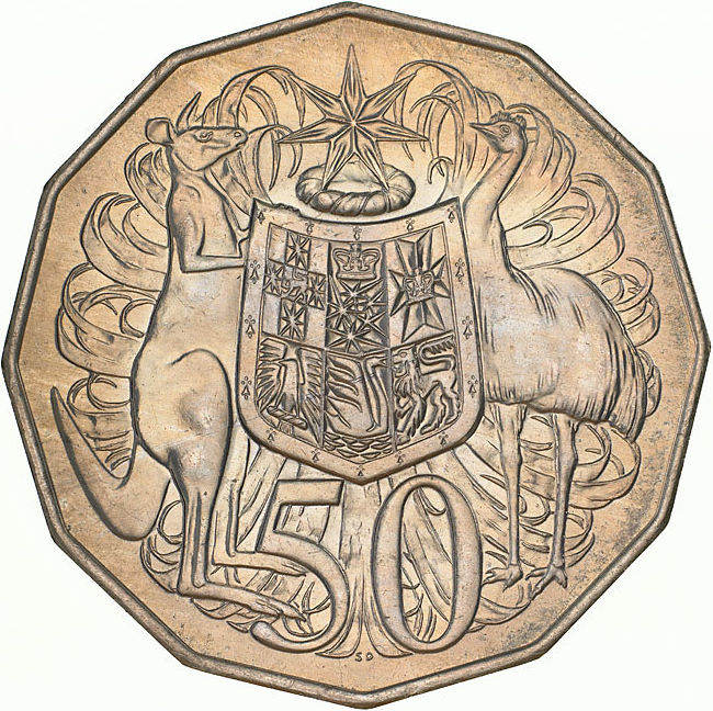Double bar 50 cent pieces 1979-1980 | Coin Curiosity